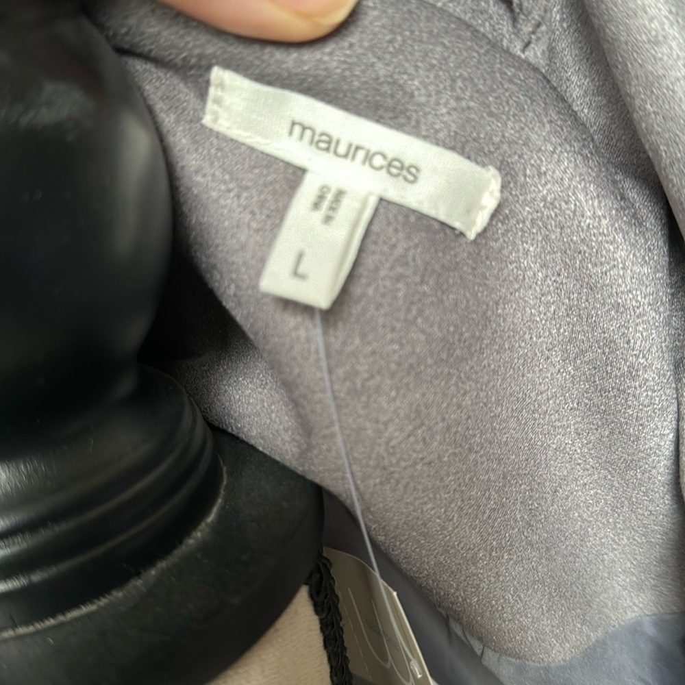 NWT Maurice’s Grey Jacket - Picture 4 of 7